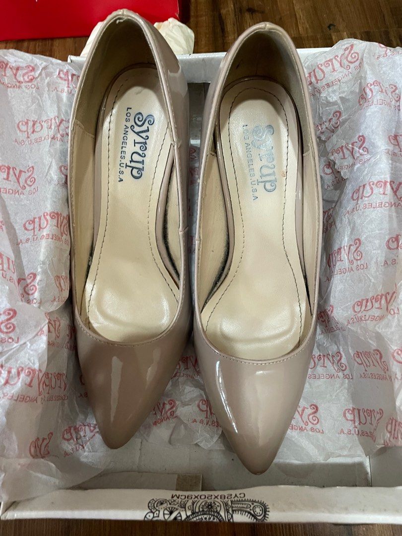Syrup nude stilettos on Carousell