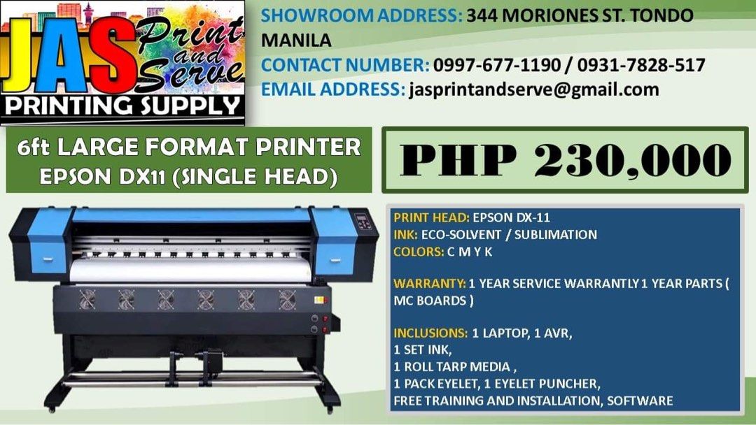 TARPAULIN PRINTER MACHINE Large format, Computers & Tech, Printers