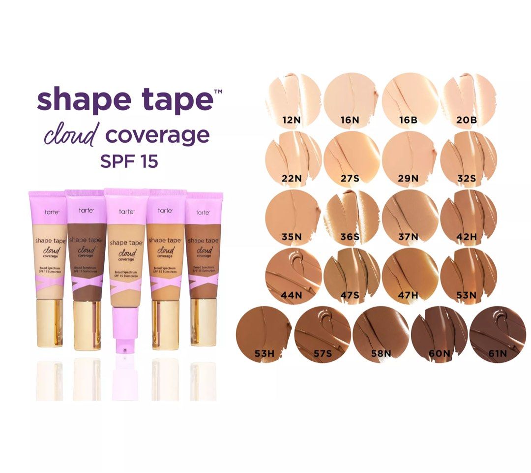 Tarte Shape Tape Cloud Coverage Neutral 22N, Beauty & Personal Care, Face,  Makeup on Carousell