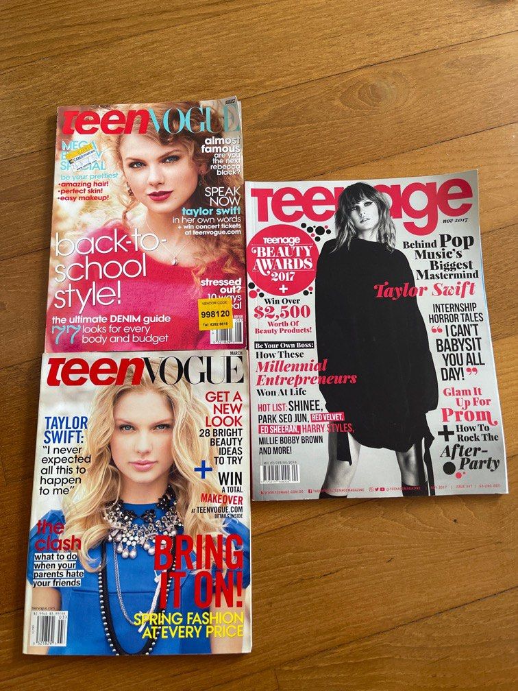 Taylor Swift Teen Vogue Teenage Magazine Pop Music, Hobbies & Toys, Books &  Magazines, Magazines On Carousell