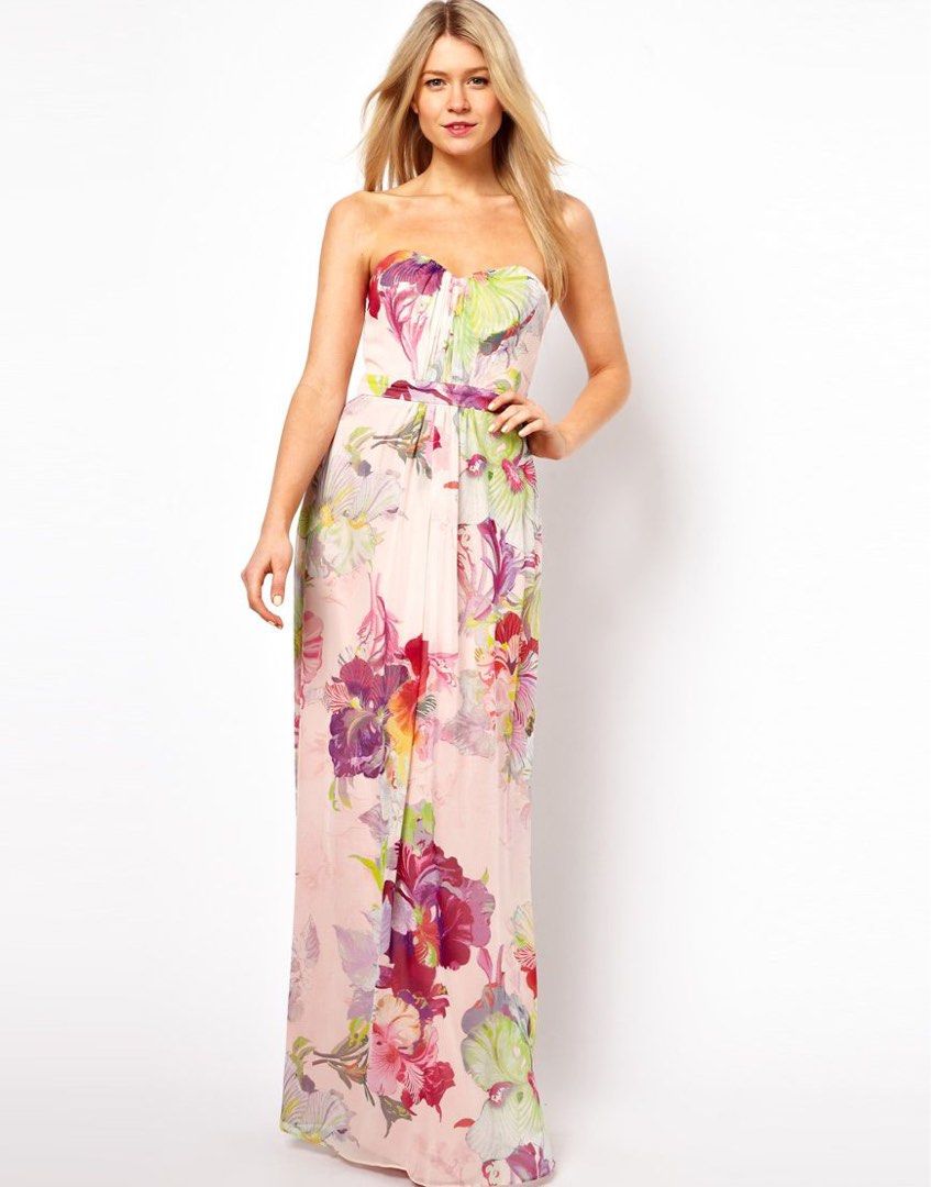 Ted baker pink maxi on sale dress