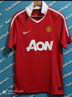 Nike Manchester United 2010-11 Home Jersey kaos bola  (likenew) (NETT)