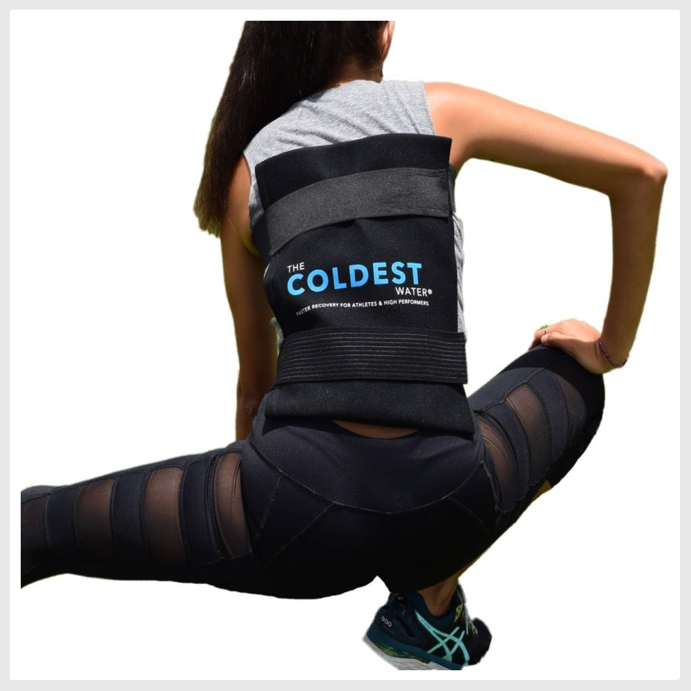 The Coldest Ice Pack Large Flexible Gel Ice Pack and Wrap with Elastic
