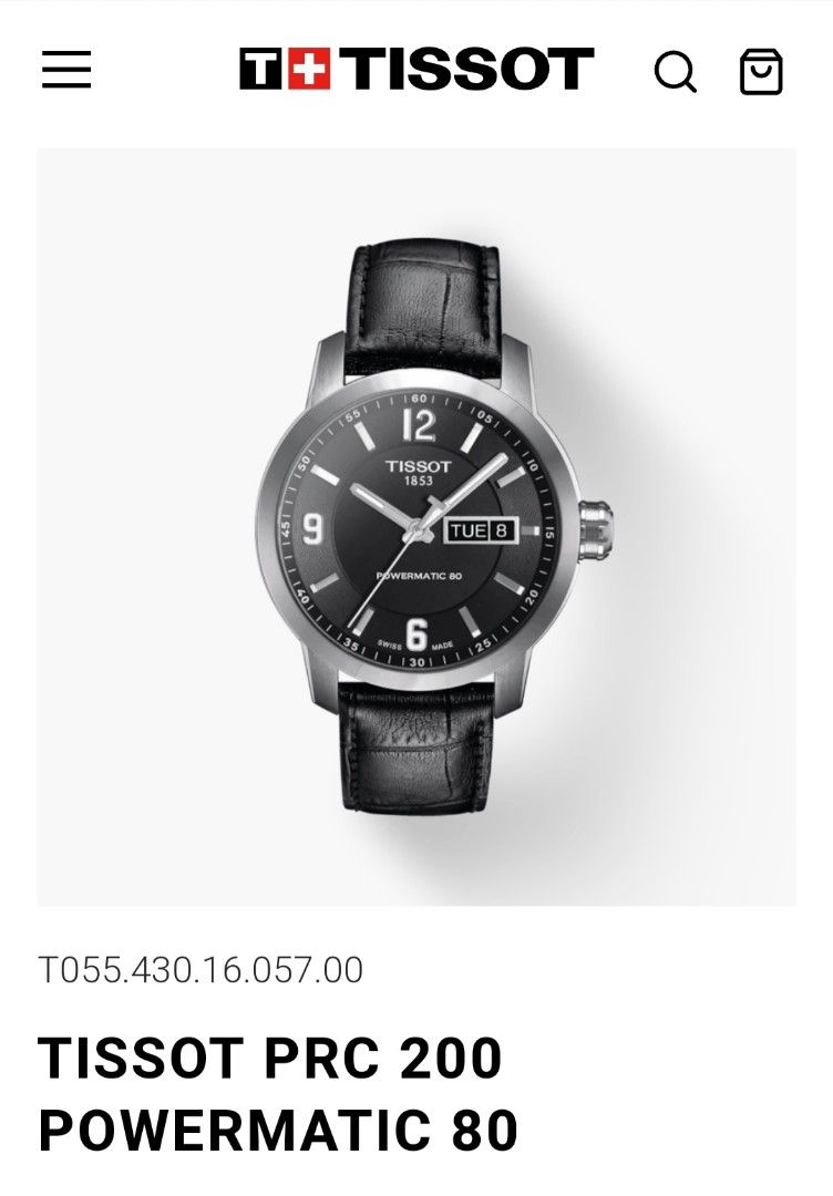 Reloj tissot powermatic 80 outlet