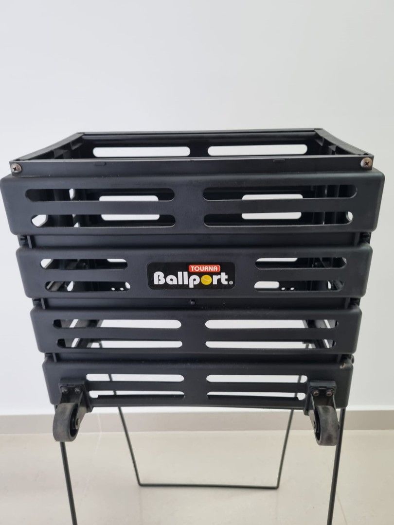 Tourna Ballport Deluxe with Wheels tennis ball hopper, Sports Equipment