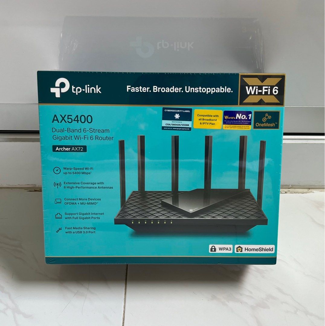 TP-Link Archer AX72 Wifi 6 Router, Computers & Tech, Parts ...
