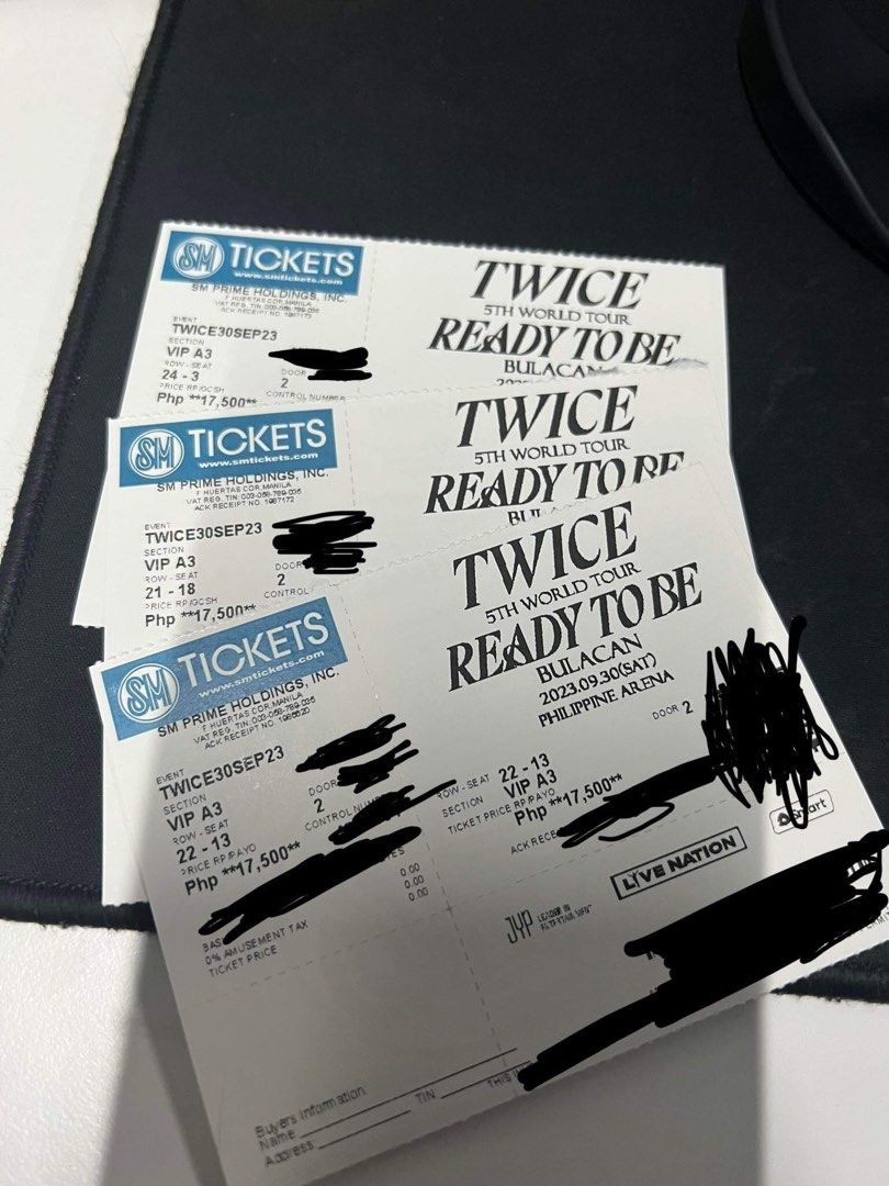 TWICE TICKET BULACAN VIP, Tickets & Vouchers, Event Tickets on Carousell