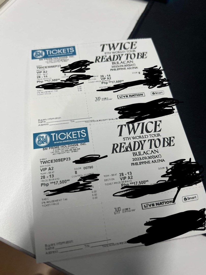 TWICE VIP BULACAN TICKET, Tickets & Vouchers, Event Tickets on Carousell