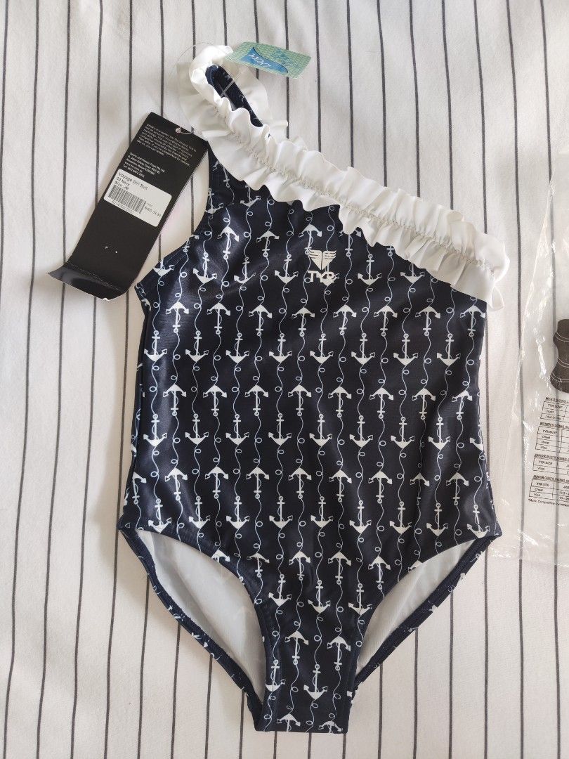 Childrens navy hot sale swimming costume