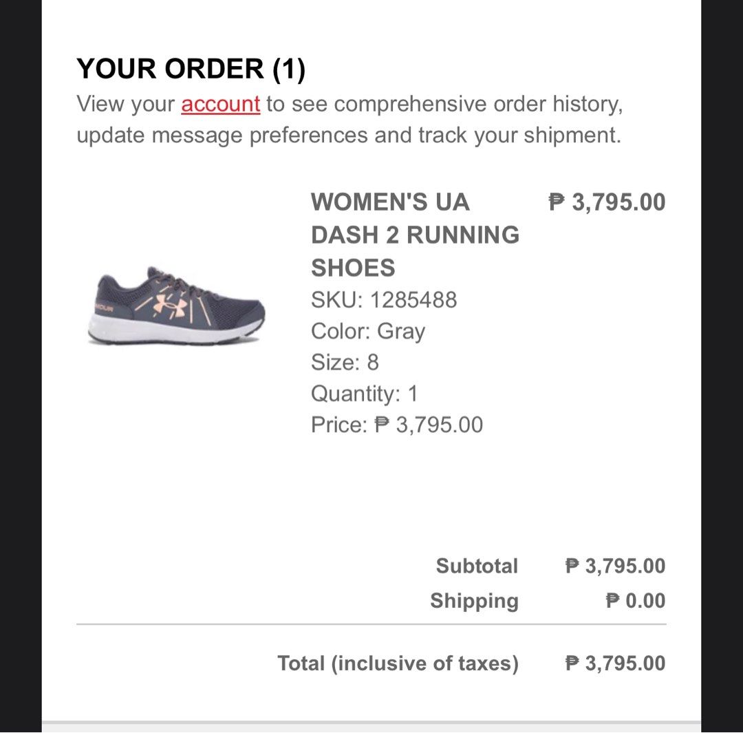 Under armour dash 2 price discount
