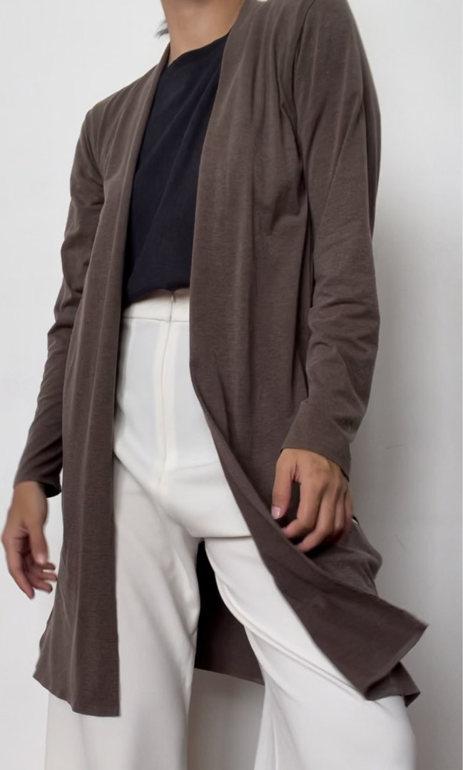 Uniqlo Airism Long Outer Cardigan on Carousell