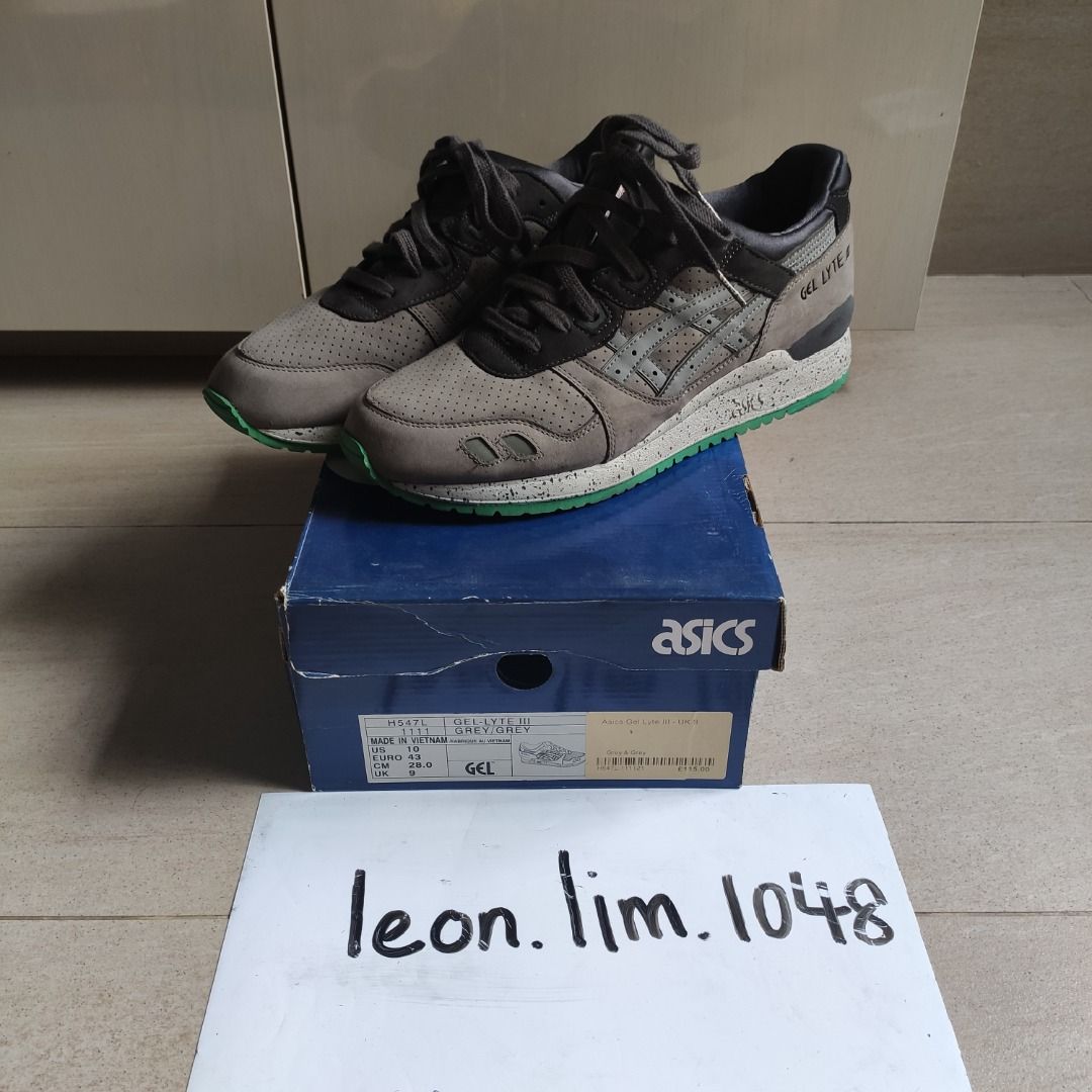 US10 ASICS Gel Lyte III Green Glow