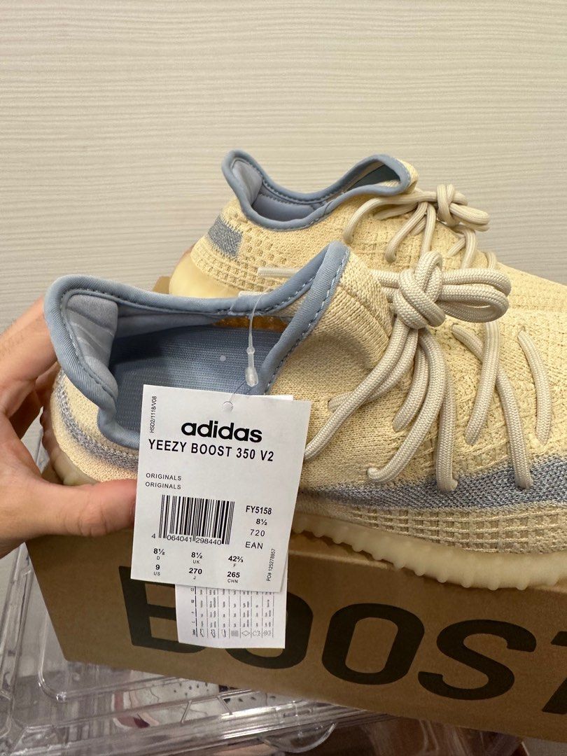 US 9 BNDS Adidas Yeezy 350 Linen Men s Fashion Footwear