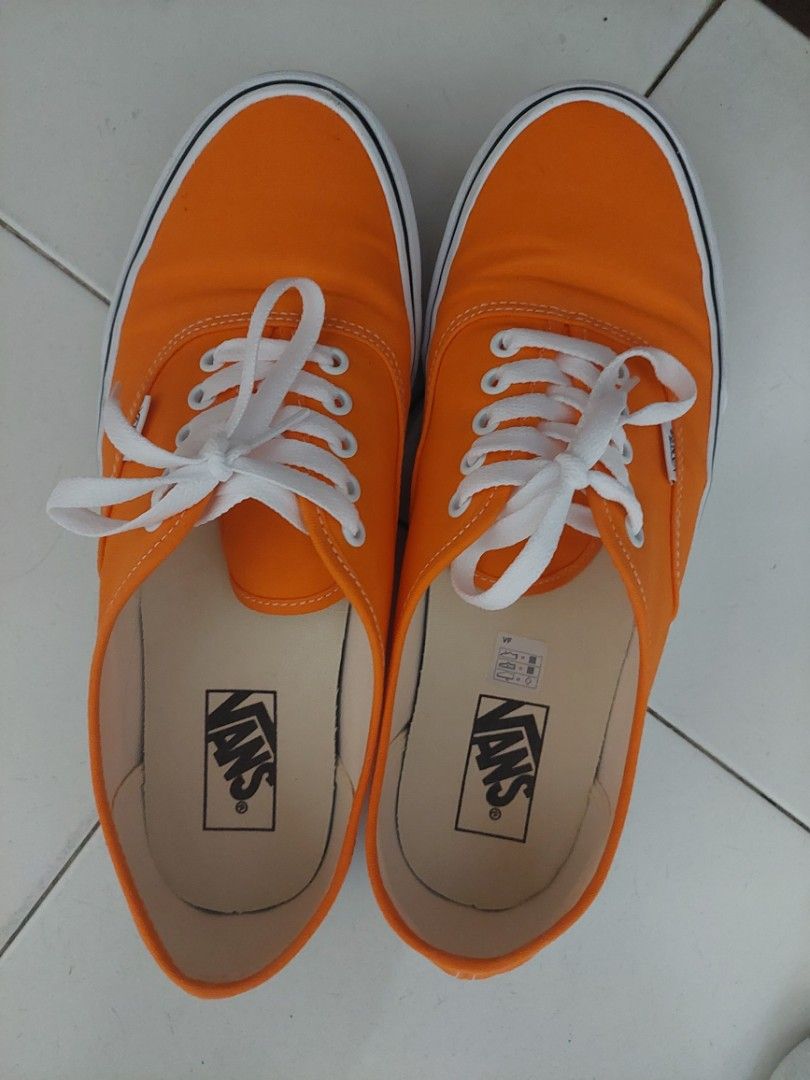 Vans Authentic vibrant orange colour