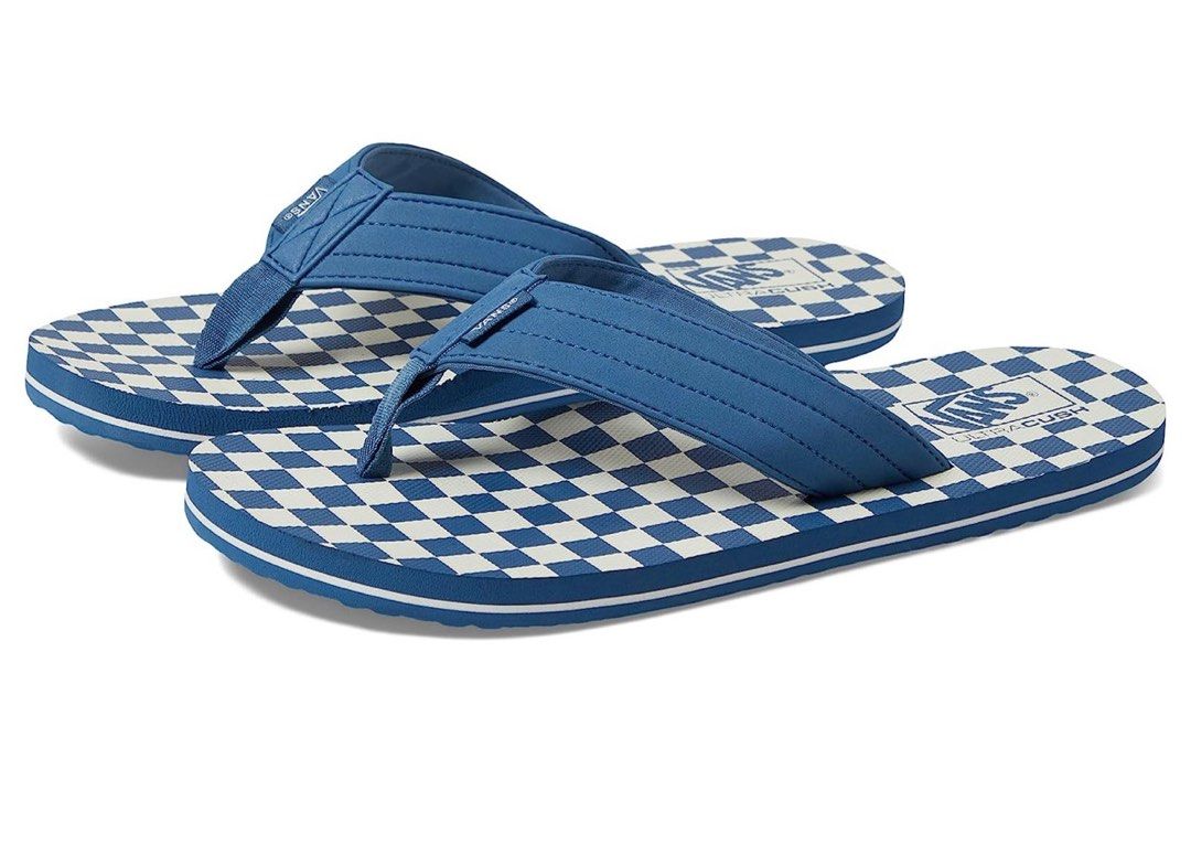 Checkerboard vans flip flops sale