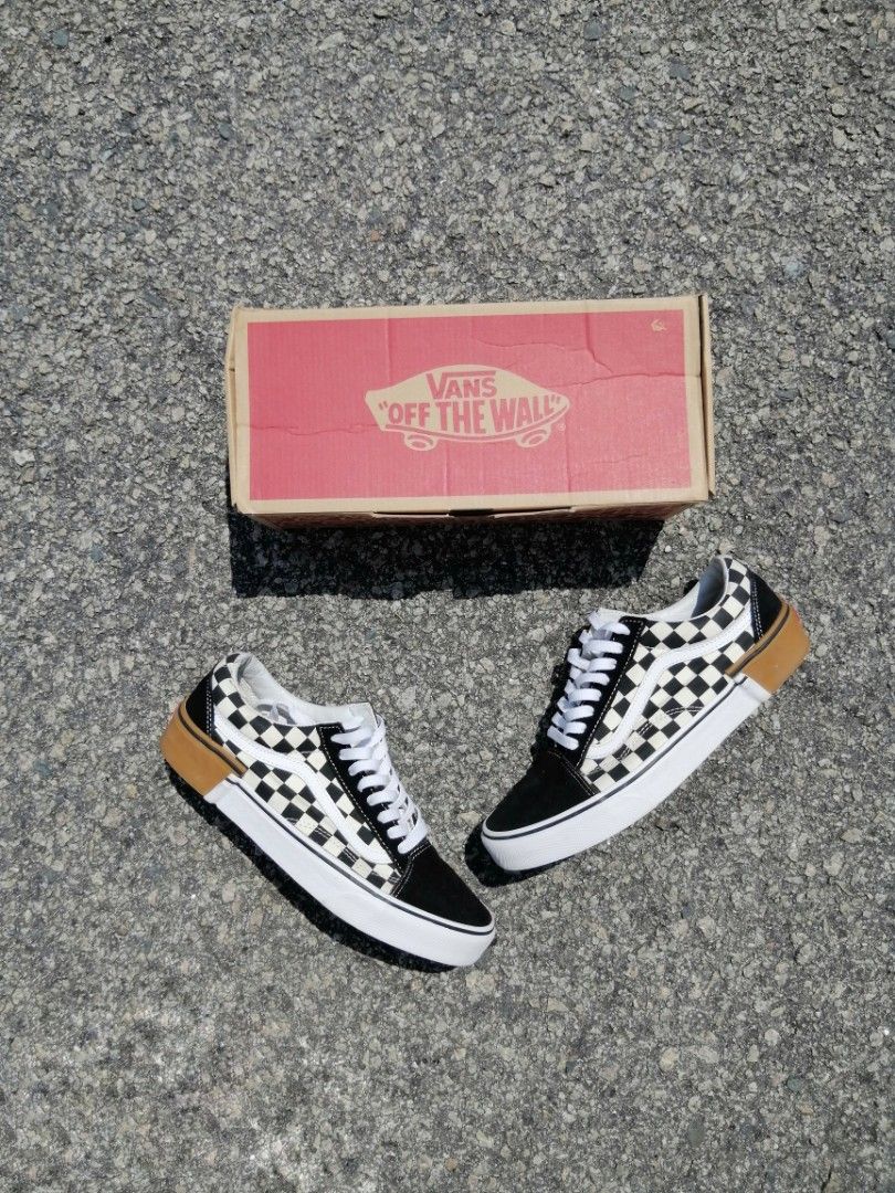Old skool gum block outlet checkerboard