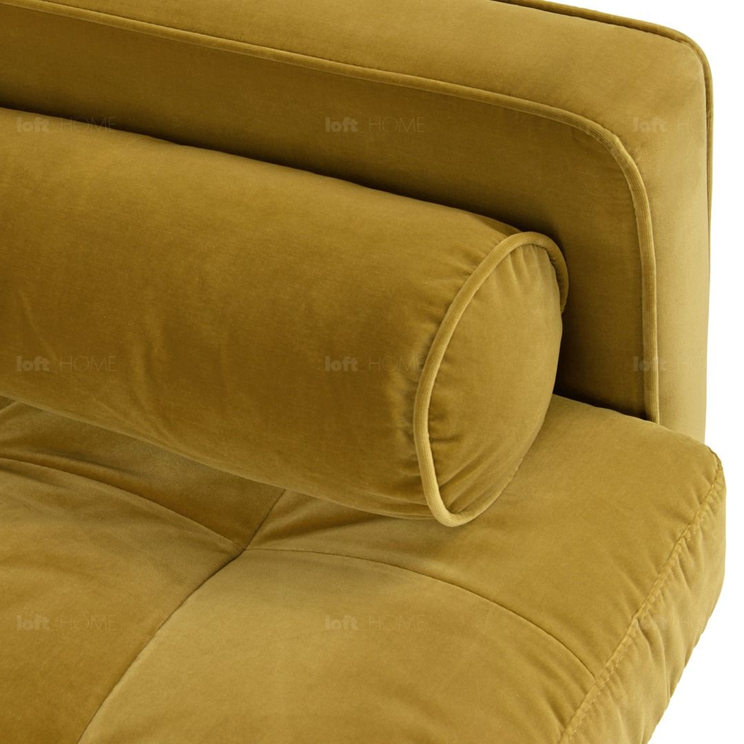 Velvet Sofa 3 Seater Gold SCOTT, Furniture & Home Living, Furniture