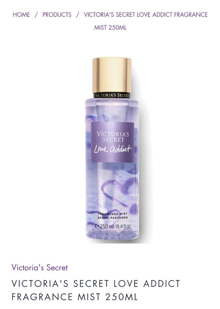 Victoria s Secret Love Addict Fragrance Mist Beauty Personal
