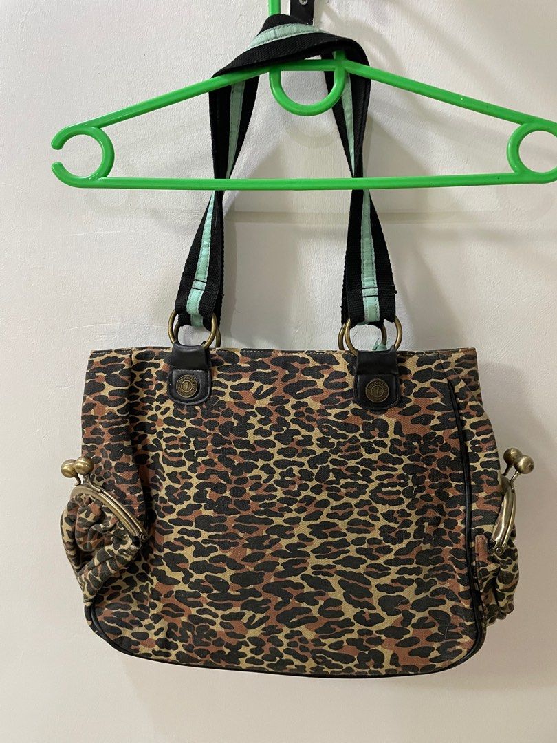 Vintage Marilyn Monroe Animal Print Style Handbag/Purse Rhinestones Clean