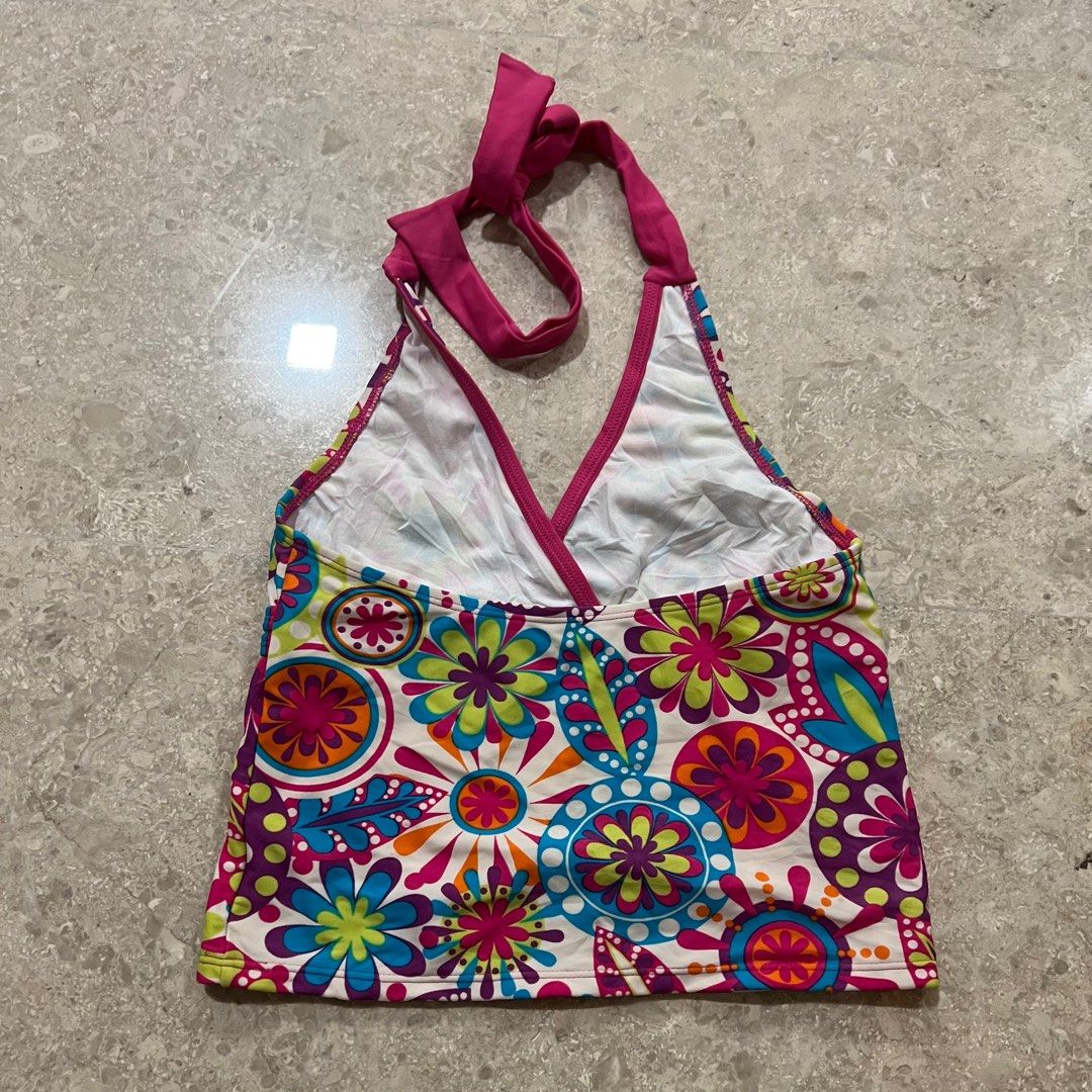 Vintage Early 2000s Pink Retro Summer Halter Top, Women's Fashion, Tops ...