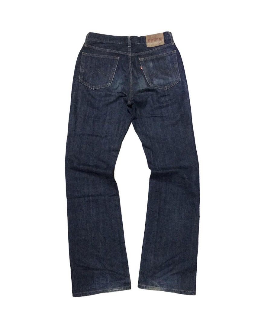 Vintage Edwin Japan flared indigo blue jeans, Men