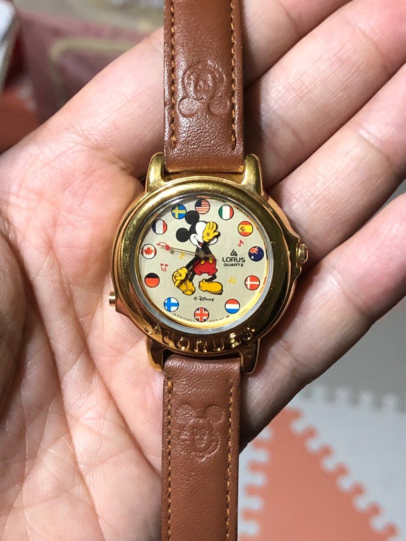 Vintage Lorus Mickey Mouse musical watch Women s Fashion Watches