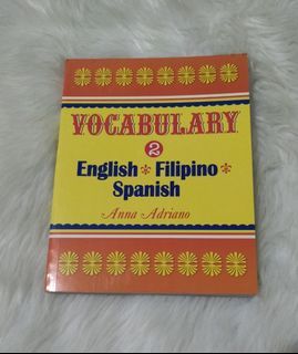 Vocabulary 2 English-Filipino Spanish