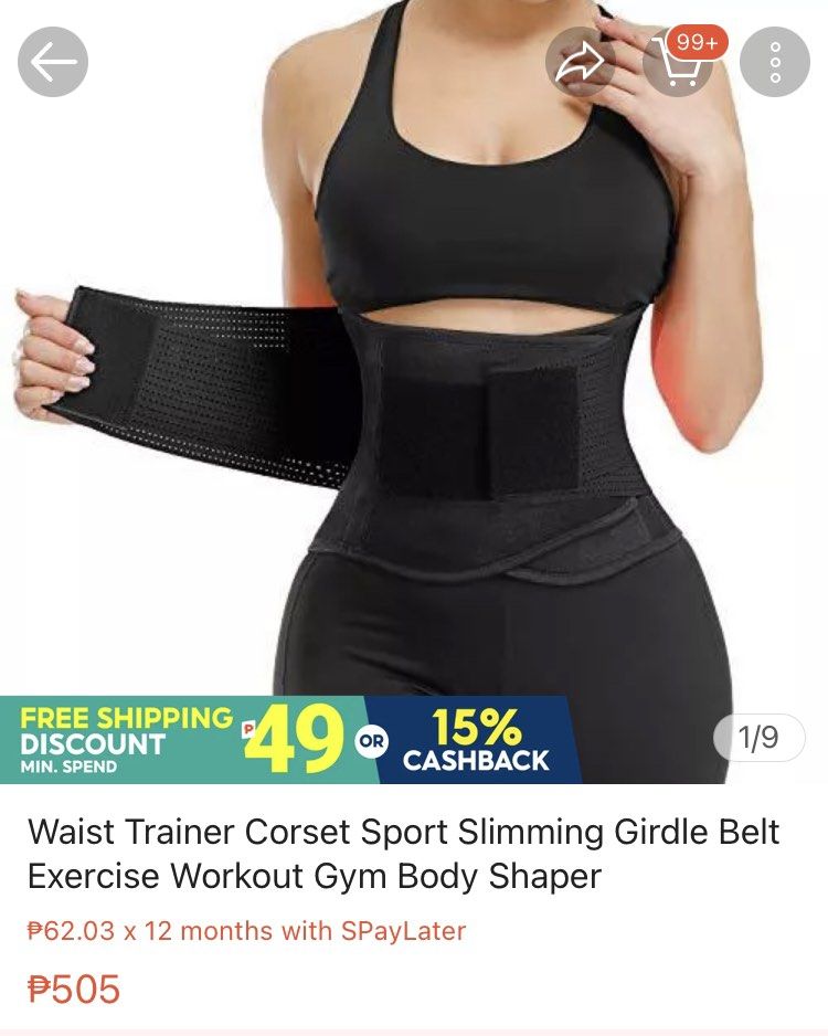 WAIST TRAINER CORSET (Category: Activewear) located in Navotas City. Submitted by declutteringstuff_ph (Listing ID 1238005113, Image 1). Description: Brandnew Wrong size Fits to medium frame .