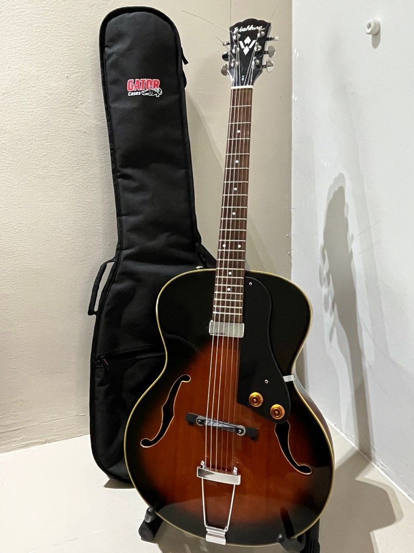 Washburn HB 15 TS hollow Archtop guitar jazz box mini humbucker