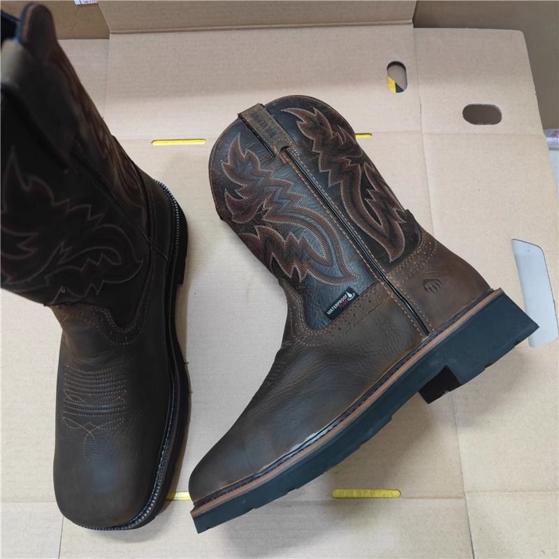 WOLVERINE MEN S W10765 Rancher Waterproof SOFT TOE Wellington SIZE US10 MEDIUM