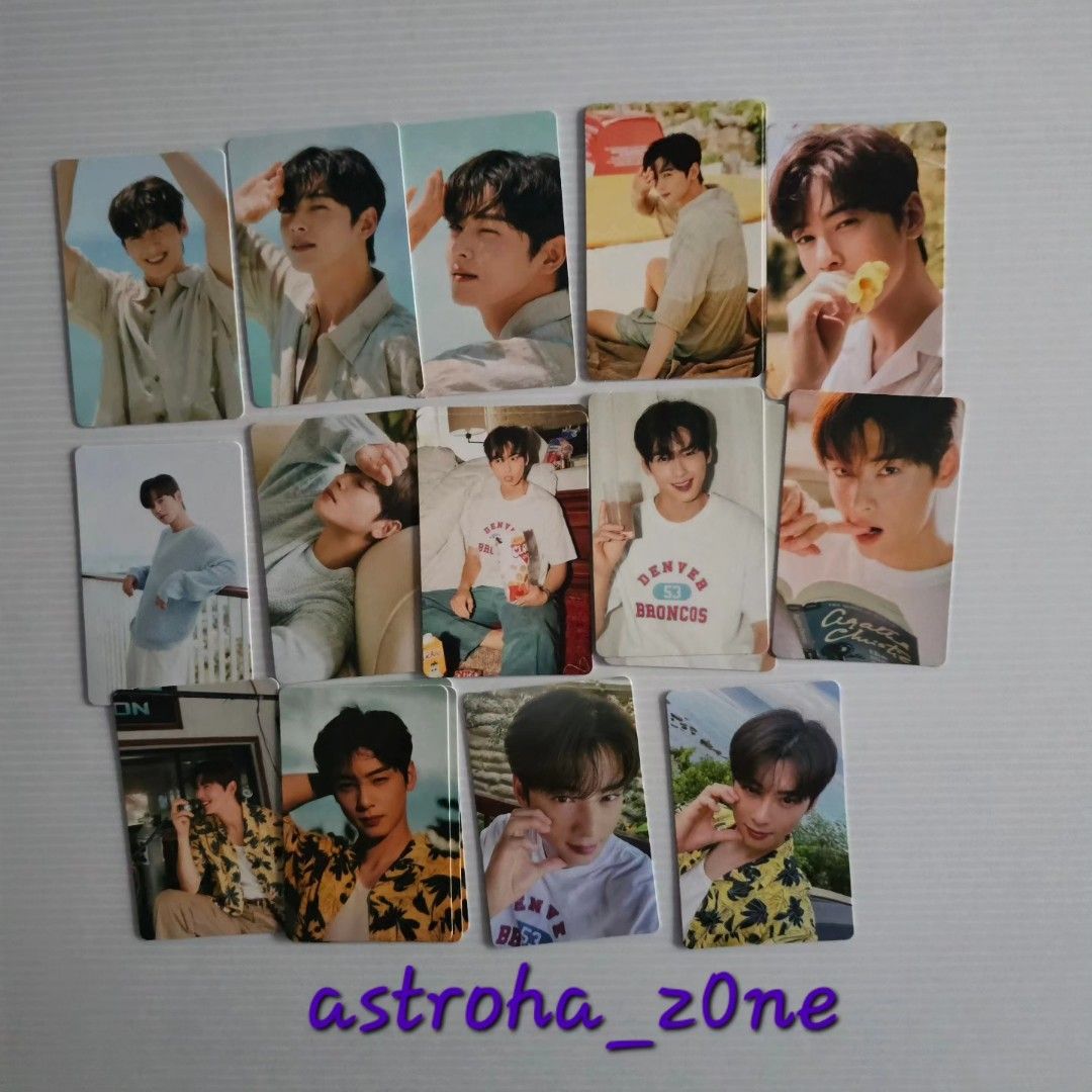 WTS CHA EUN WOO MAGAZINE TRADING CARD