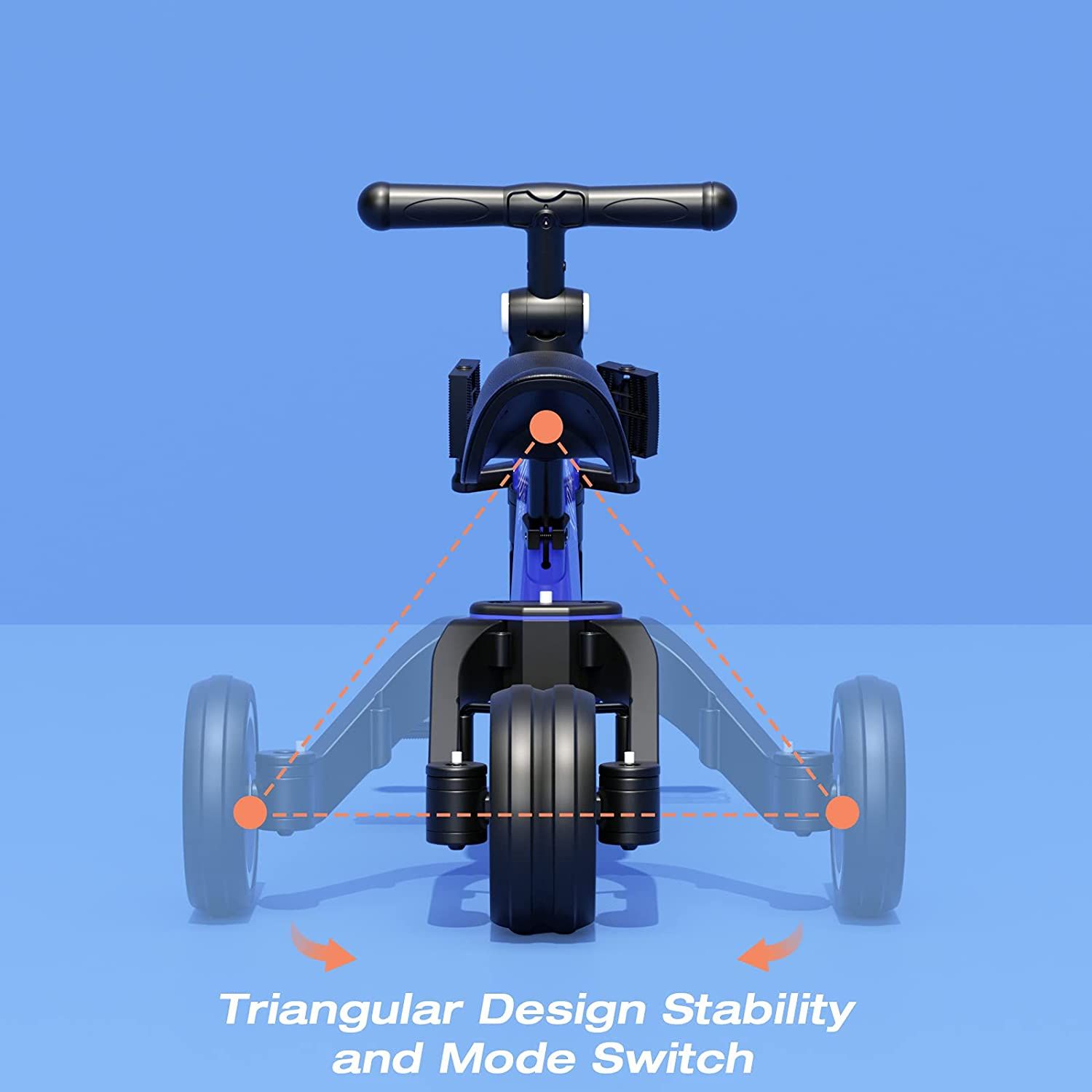 XJD 5 in 1 Kids Tricycles for 10 Month to 4 Years Old Kids Trike