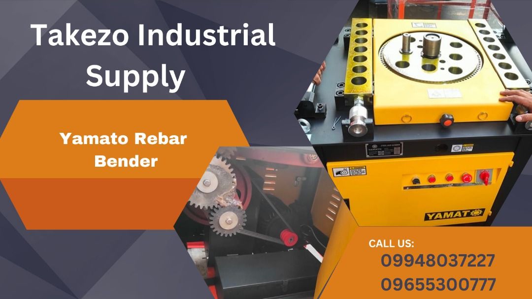 Yamato Rebar Bender (Category: Construction Tools & Equipment) located in Manila. Submitted by angiedalu10338 (Listing ID 1237877718, Image 1). Description: Yamato Rebar Bender Model: RB50 Specs: 6-40mm Deformed Bar Motor: 4kw (5.5hp) Single Phase 220V/60Hz N.W: 435kg Price: 146,250 For faster transaction call txt or viber 09948037227 09655300777 Look for Angie or Shane *PRICE MAY CHANGE WITHOUT PRIOR NOTICE *ITEM IS VAT EXCLUSIVE *SUBJECT FOR AV