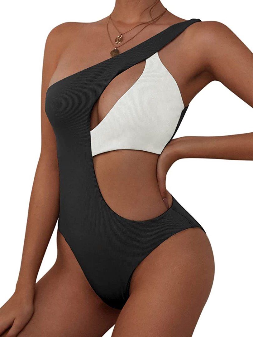 Zaful black one piece sales