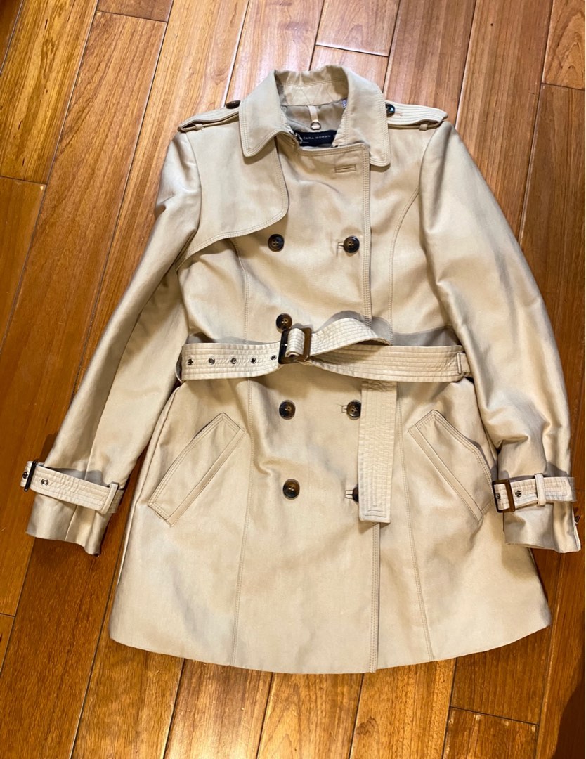 Cropped trench online coat zara