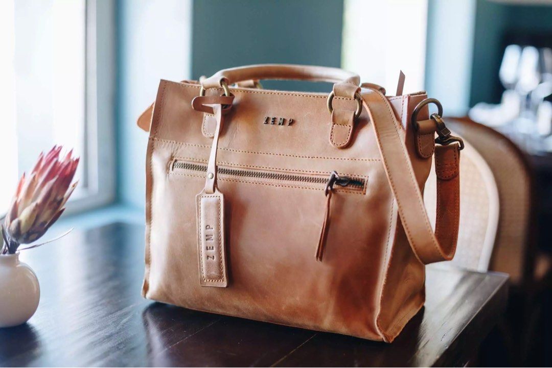 Zemp Brown Leather Hangbag Women s Fashion Bags Wallets Cross