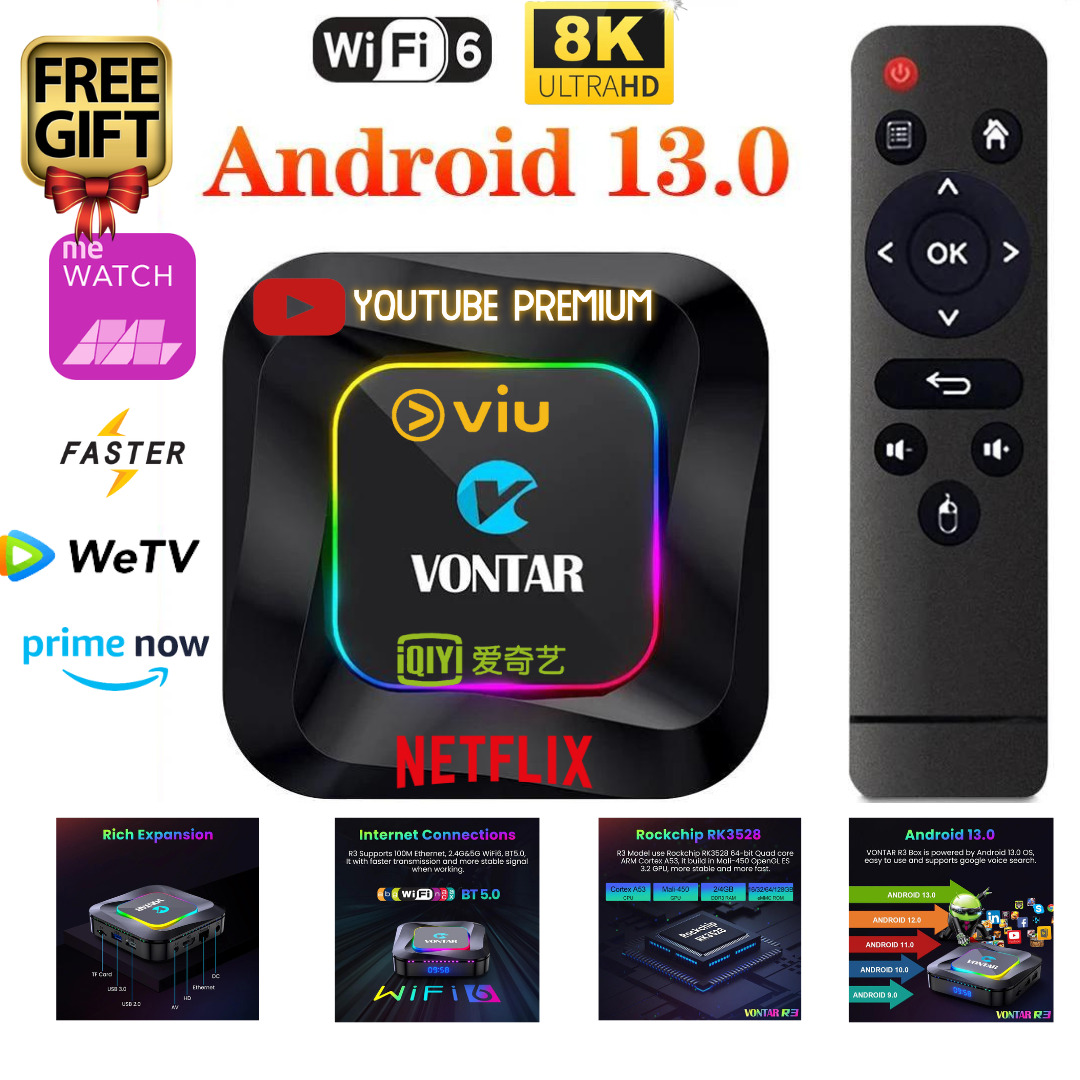 FASTEST 128GB LATEST ANDROID 13 TV BOX