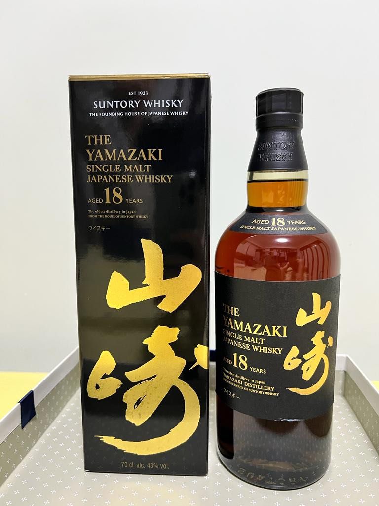 山崎18年單一麥芽日本威士忌(700ml) [日版新版], 嘢食& 嘢飲, 酒精飲料