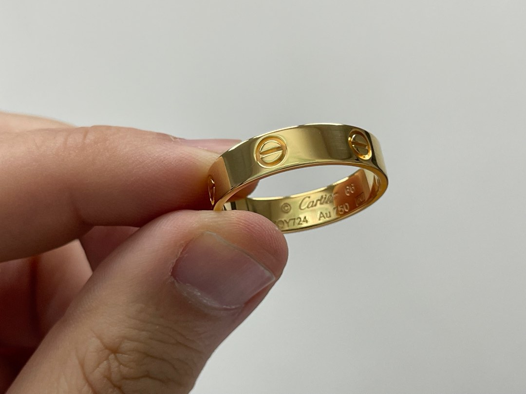 Cartier top au750 ring