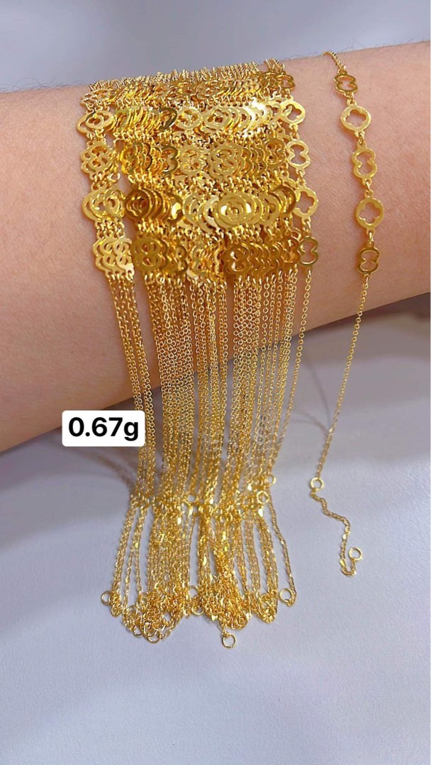 18K Saudi Gold Bracelets Women s Fashion Jewelry Organizers