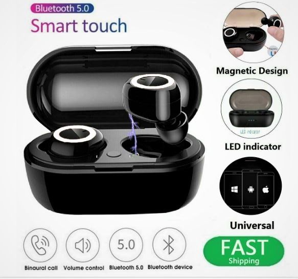 2023 Latest Model Wireless Bluetooth 5.0 Earphone Earbud Headset with Charging Case