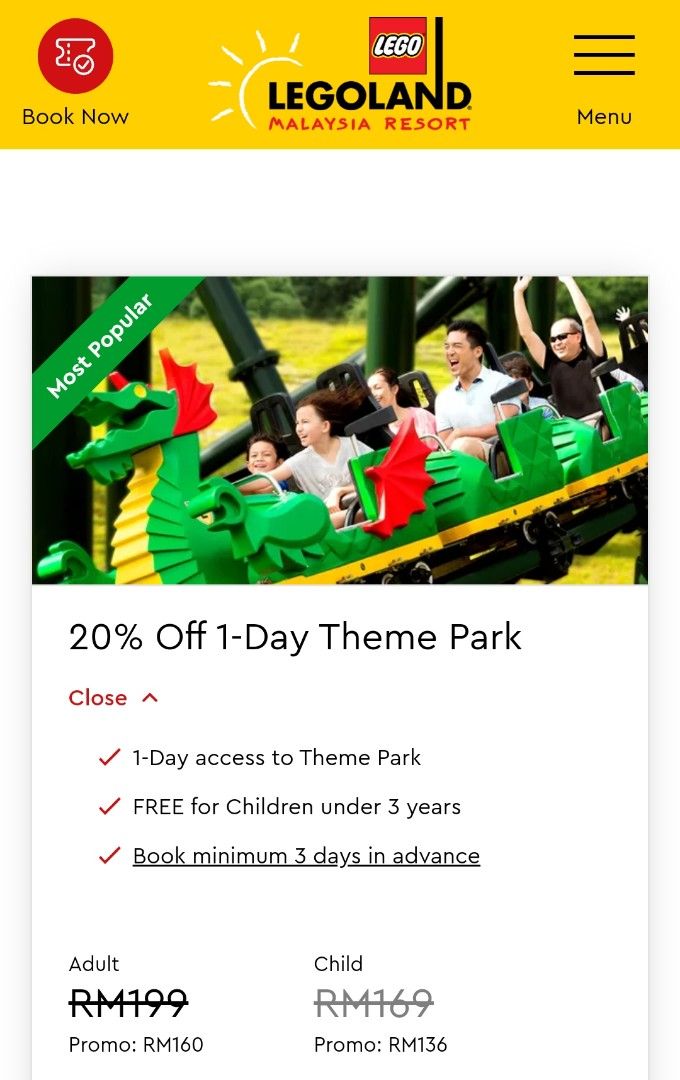 Legoland discount tickets burger king hot sale