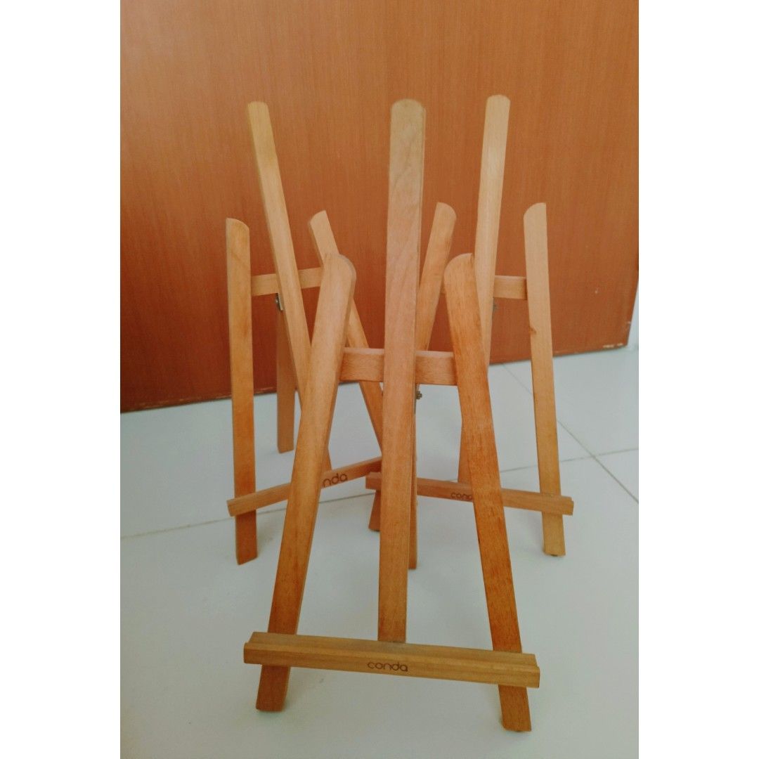 [3x] Wooden Easel Stand Painting Stand Art Display Handcrafts, Hobbies