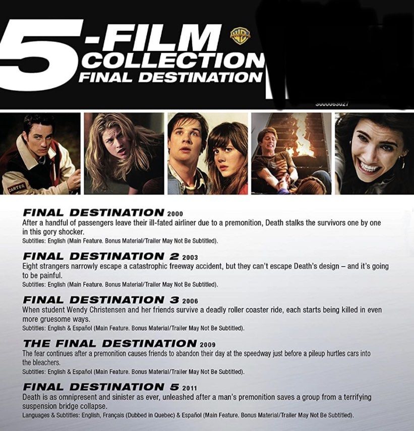BN 5 movies final destination Top Gun 1 2 Hobbies Toys Music