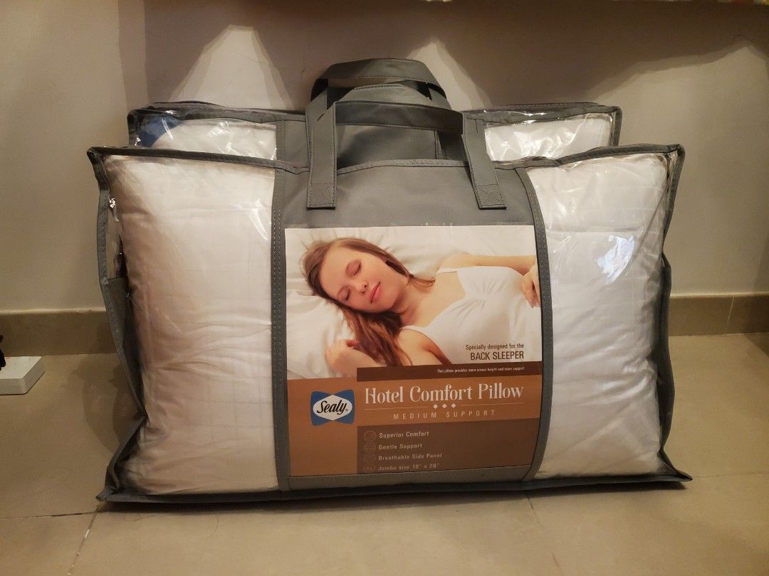 全新] Sealy Pillow 睡枕, 傢俬＆家居, 床具浴巾- Carousell