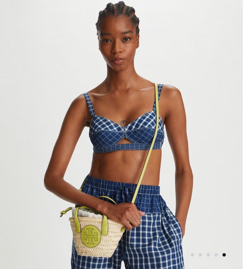 Ella straw mini tote outlet