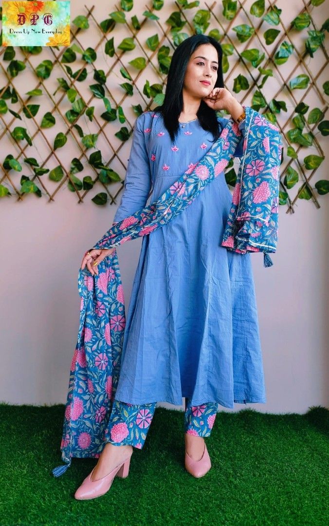 A Beautifully Crafted Ready to Wear 3 pcs Suit in Cotton