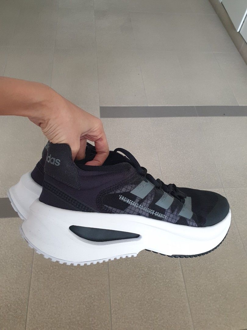 adidas neo black running shoes