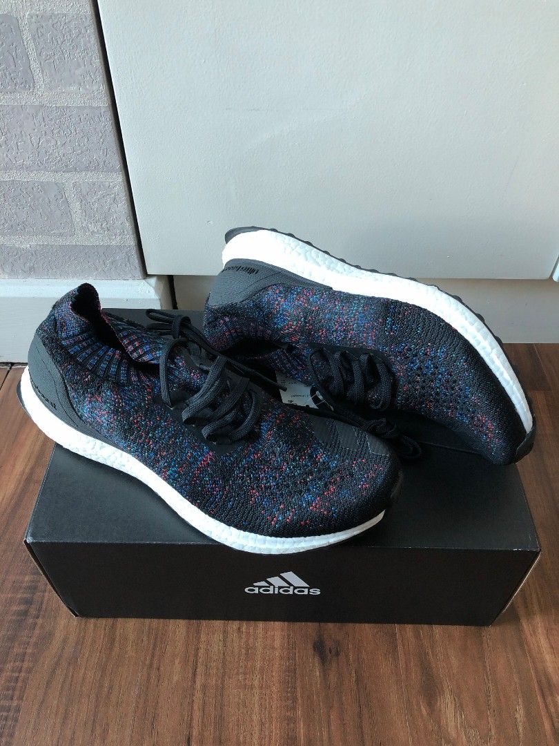 Ultra boost uncaged clearance core black active red