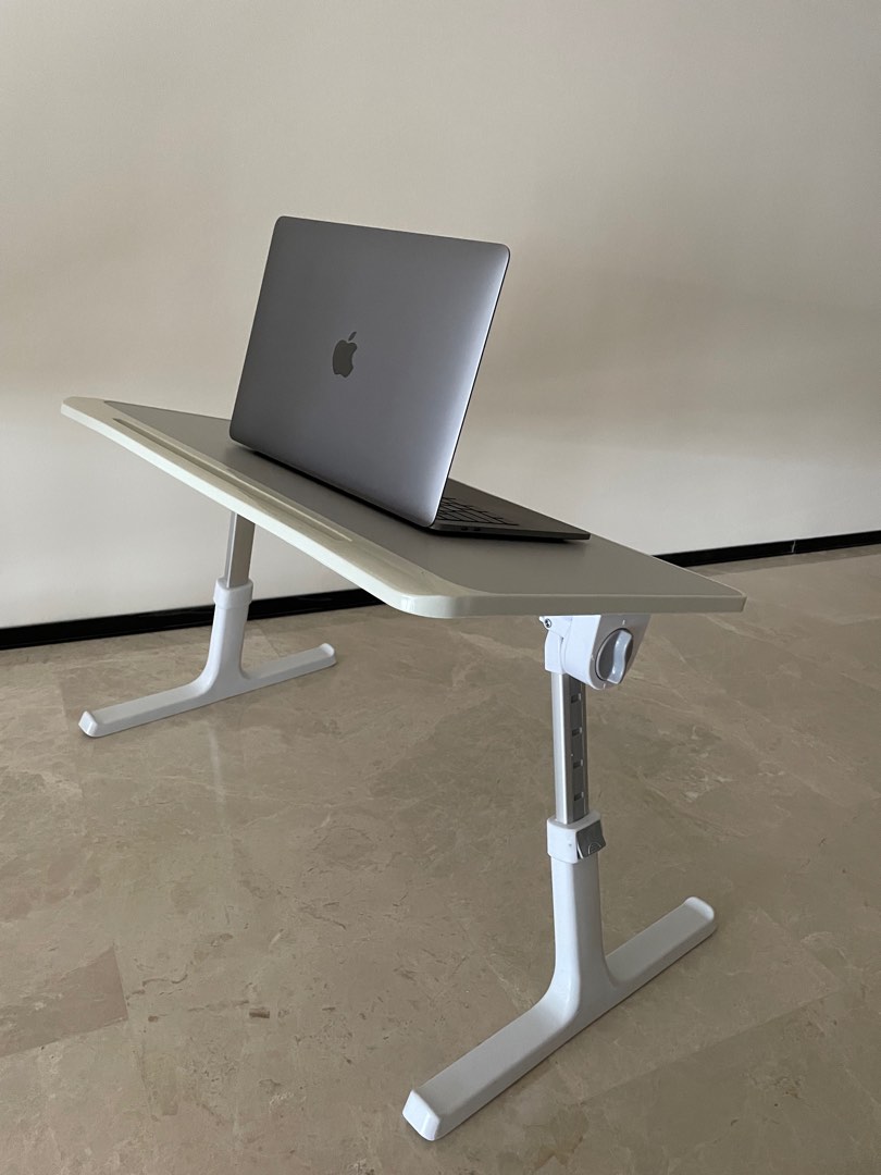Adjustable bed table, foldable portable laptop table for home, kids
